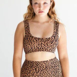 ARQ - Wide Strap Bra, Size XL, Leopard Print
